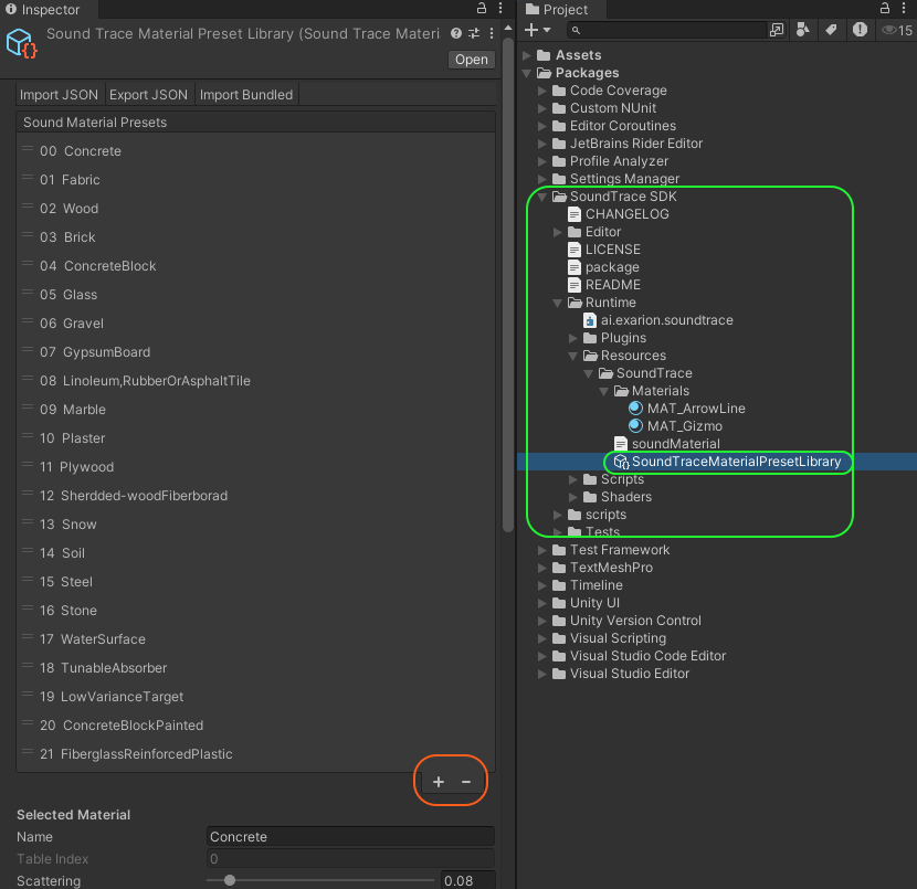 Material Preset Library